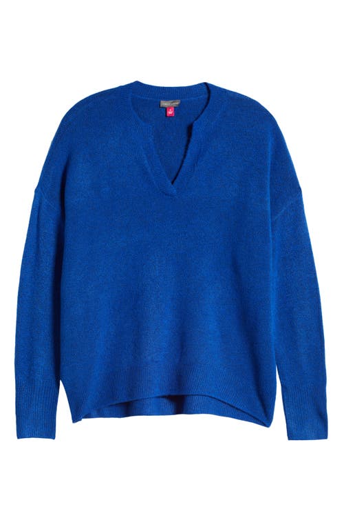 Vince Camuto Drop Shoulder V-neck Sweater In Deep Royal Blue