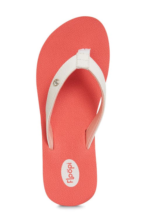 Floopi Flip Flop Wedge Sandal In Red