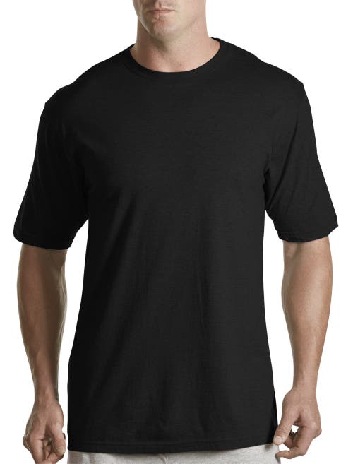 Shop Harbor Bay By Dxl 3-pack Color Crewneck T-shirts In Black