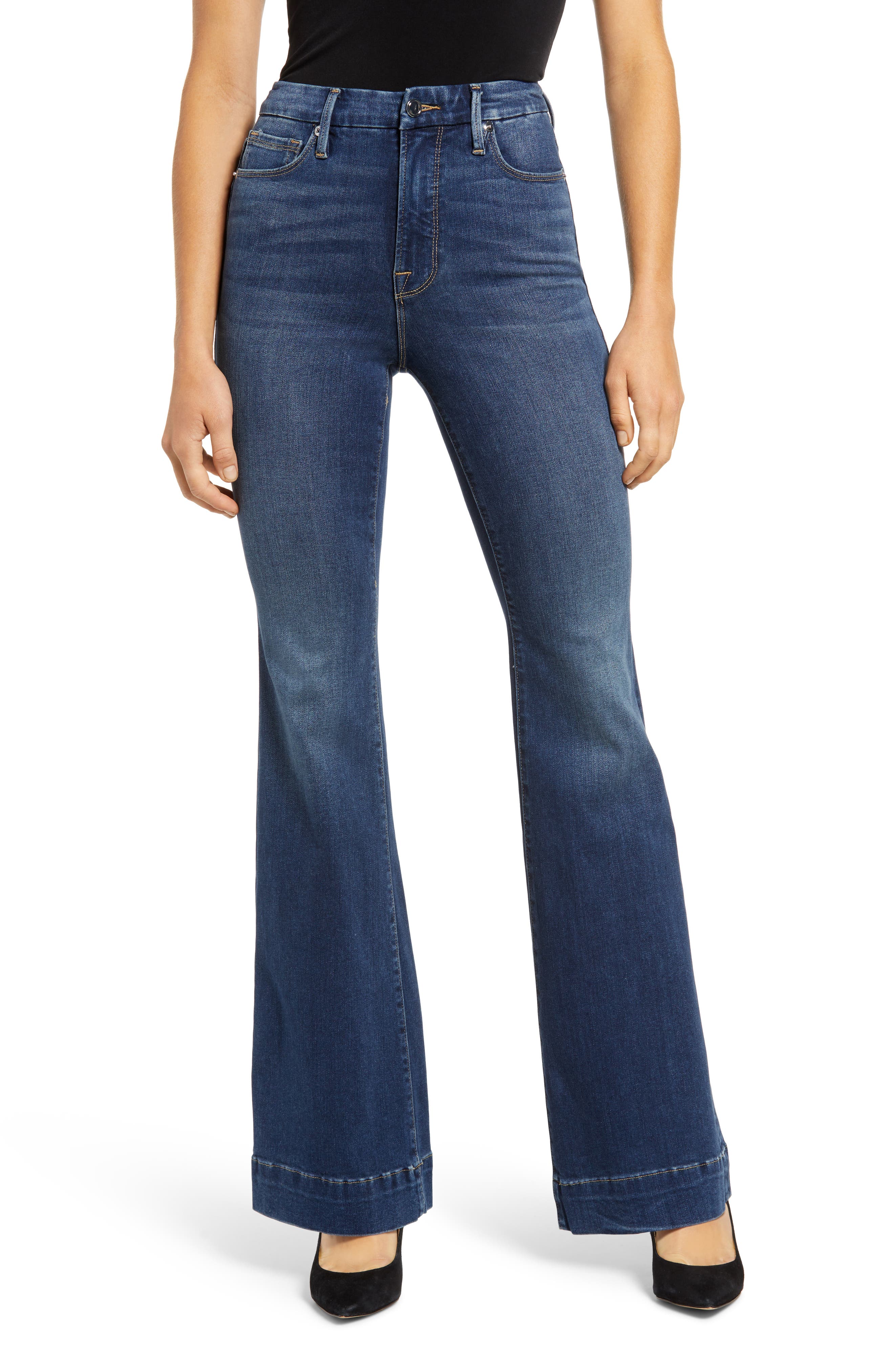 Good AmericanWomen's Good American Good Flare High Waist Trouser Jeans ...