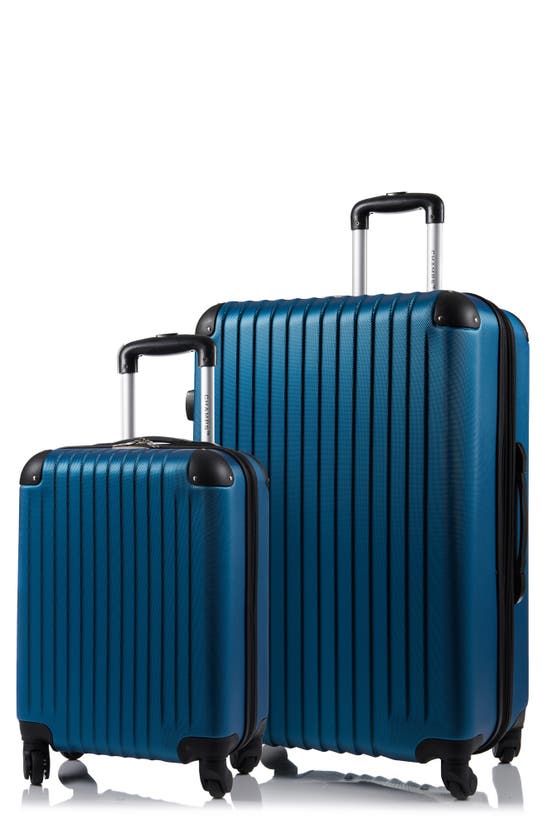 Champs Tourist Suitcase 2-piece Luggage Set In Blue