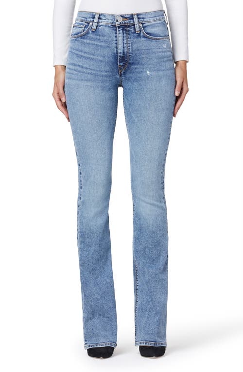 Hudson Jeans Barbara High Waist Distressed Bootcut Jeans in Pure Shores