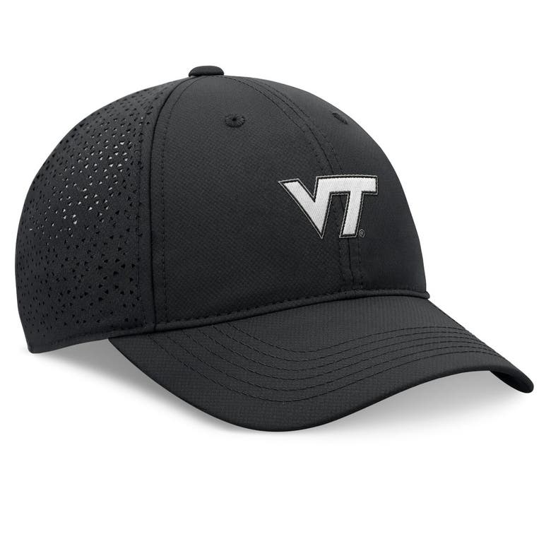 Shop Top Of The World Black Virginia Tech Hokies Liquesce Trucker Adjustable Hat