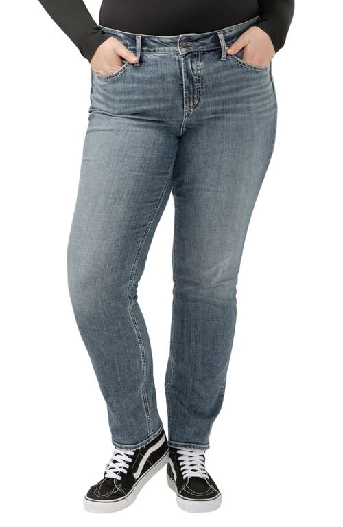 Shop Silver Jeans Co. Suki Straight Leg Jeans In Indigo