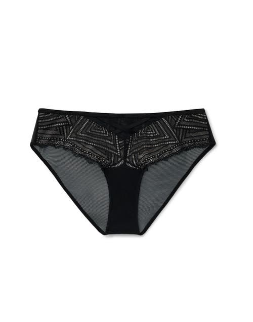 Shop Adore Me Trezza Bikini Panties In Black