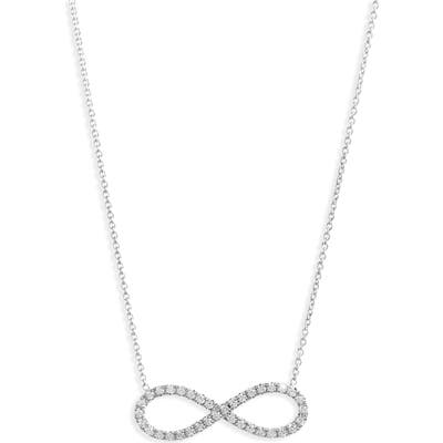 Robert Coin Diamond Infinity Pendant Necklace