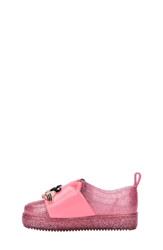 Melissa Kids' Mini Jelly Pop Safari Sneaker In Pink Glitter
