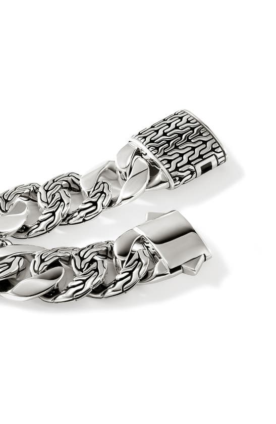 Shop John Hardy Curb Chain Bracelet In Silver