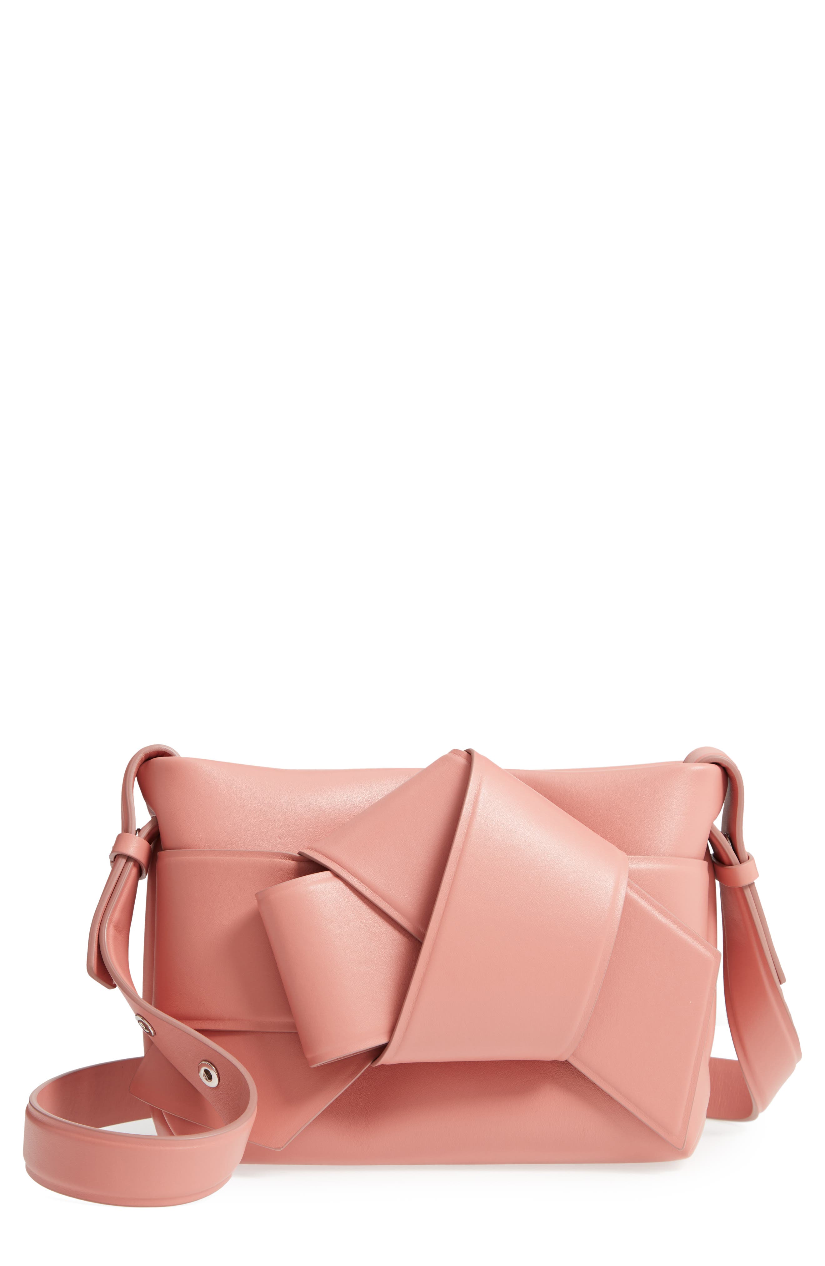 acne studios musubi knotted leather shoulder bag