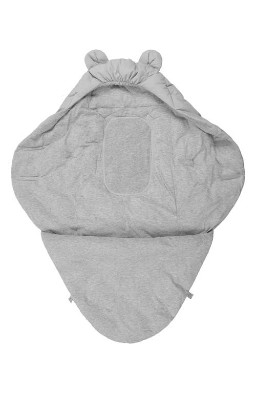 7 A.m. Enfant Nido Teddy Wrap Swaddle In Pearl Grey