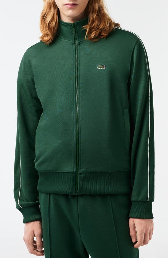Shop Lacoste Regular Fit Track Jacket In Vert