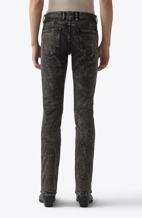 Blk Dnm Acid Wash Skinny Jeans In Shadow