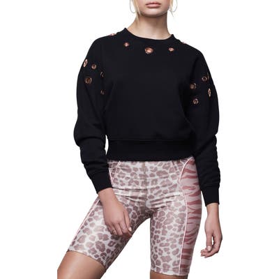 Plus Size Good American Grommet Detail Sweatshirt