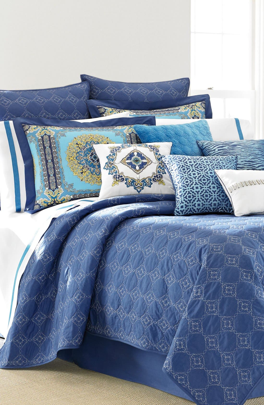 Laundry by Shelli Segal 'Blue Riviera' Coverlet Nordstrom