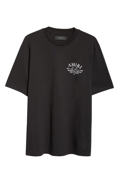 Shop Amiri Arts District Cotton Graphic T-shirt In Black