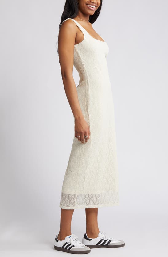 Shop Bp. Lace Sleeveless Maxi Dress In Ivory Dove