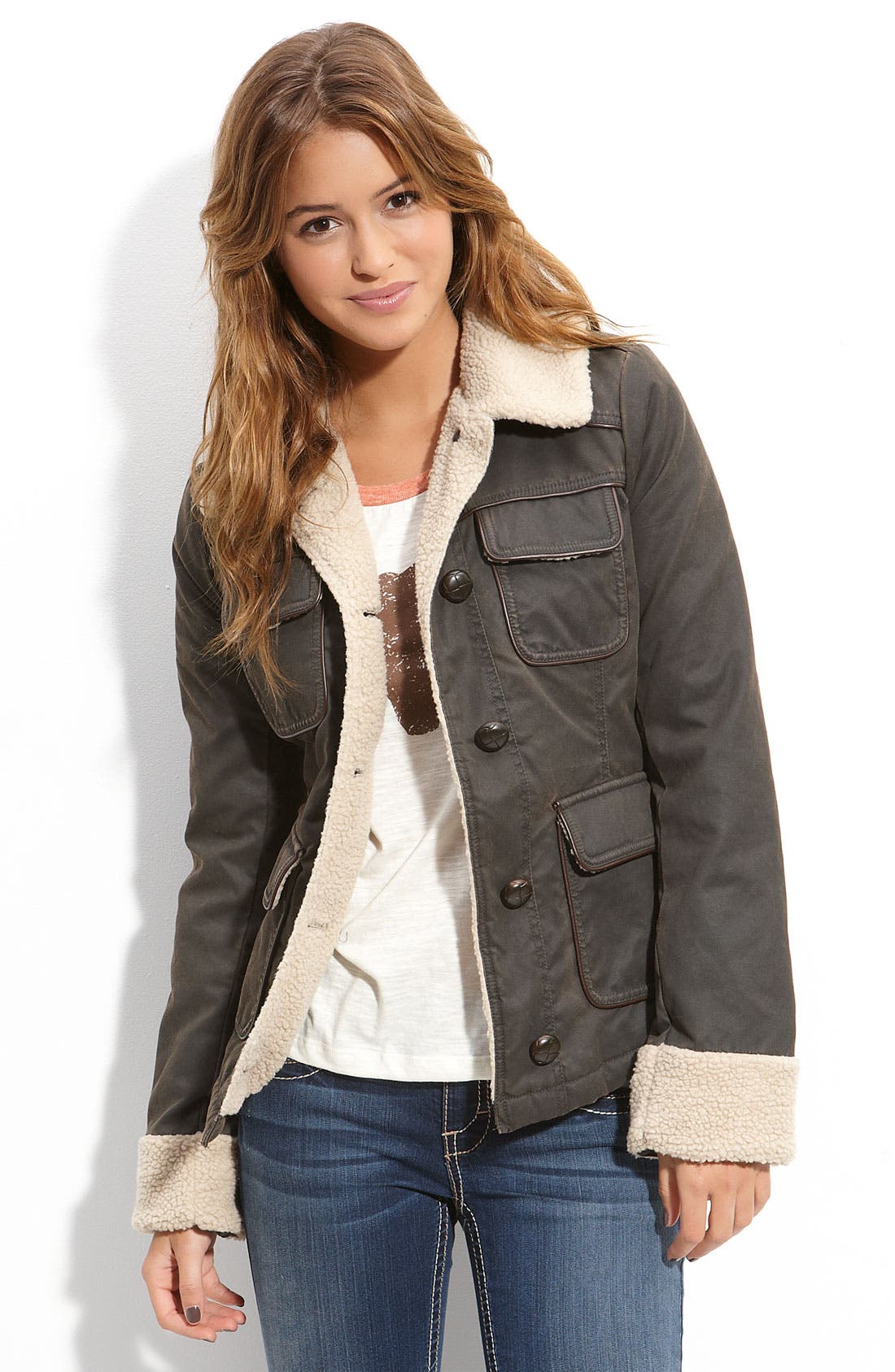 Collection B 'Milly' Barn Jacket (Juniors) | Nordstrom