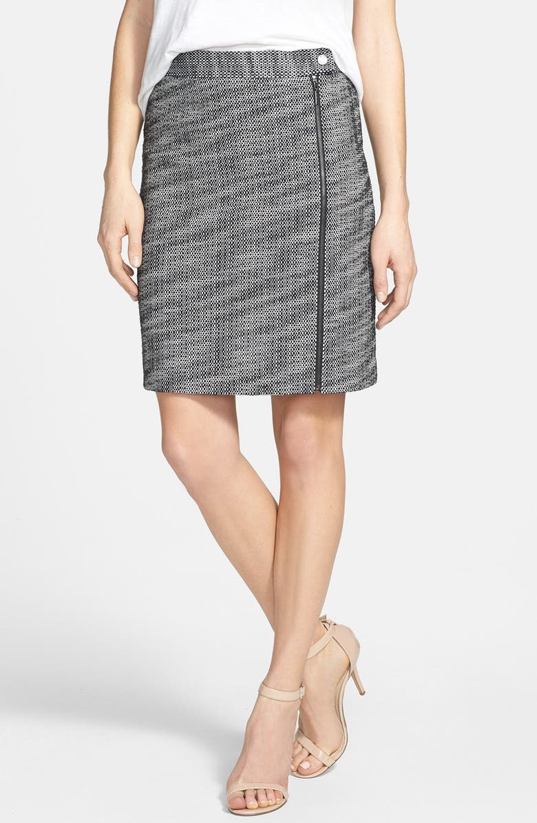 Anne Klein Graphic Tweed A-Line Skirt (Regular & Petite) | Nordstrom