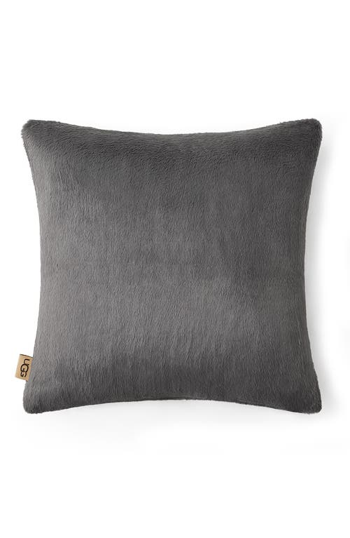 UGG(r) Lanai Faux Fur Pillow in Charcoal