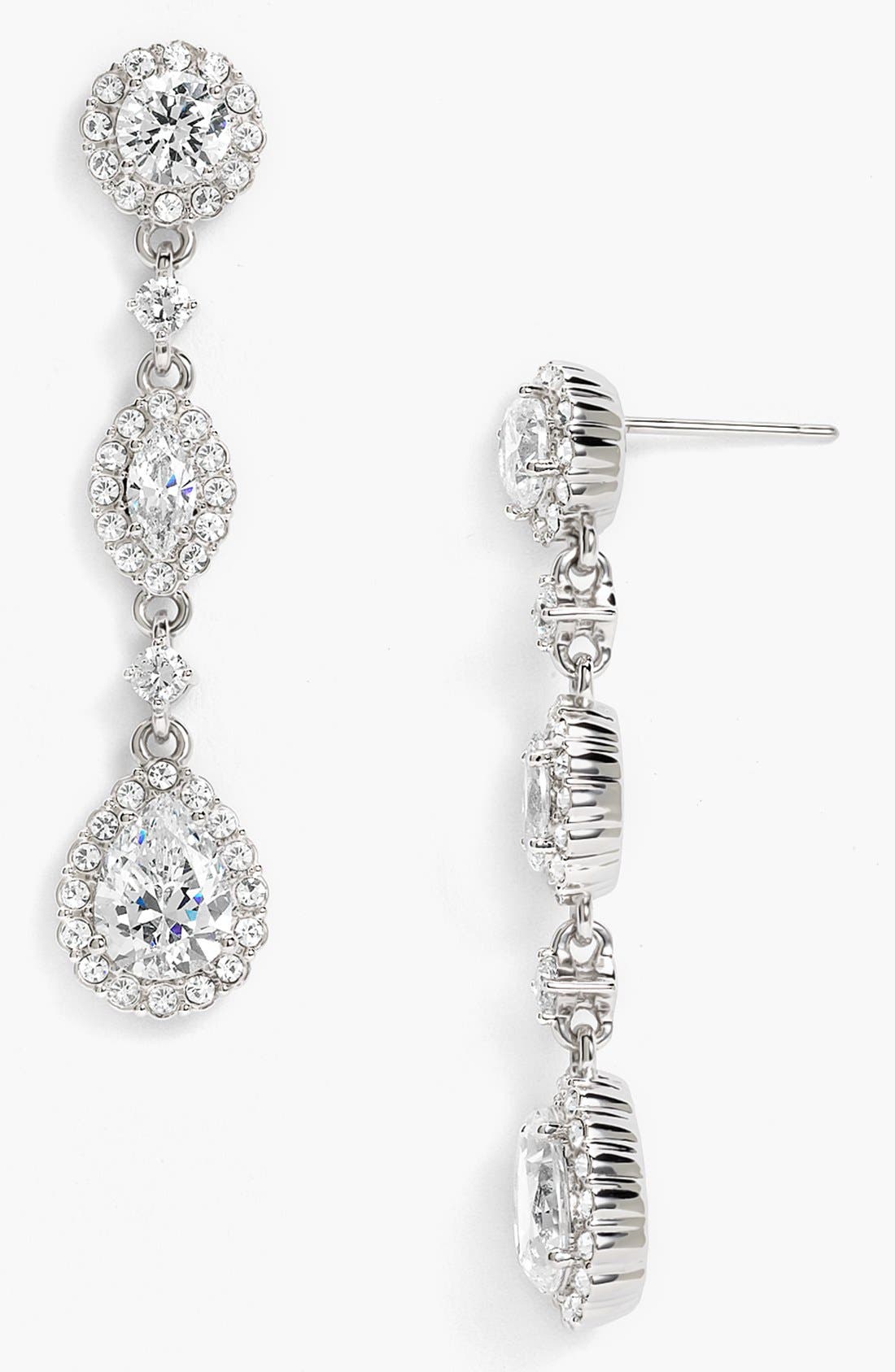 Nadri Framed Cubic Zirconia & Crystal Drop Earrings Nordstrom