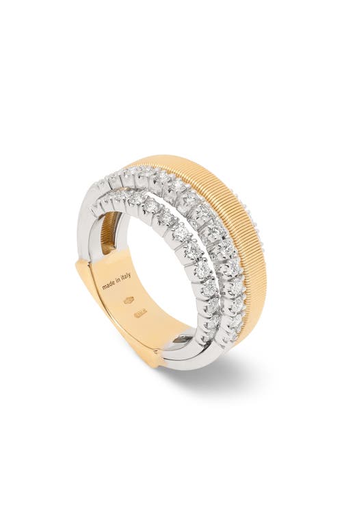 Marco Bicego Masai Diamond Stack Ring in Yellow Gold at Nordstrom, Size 7