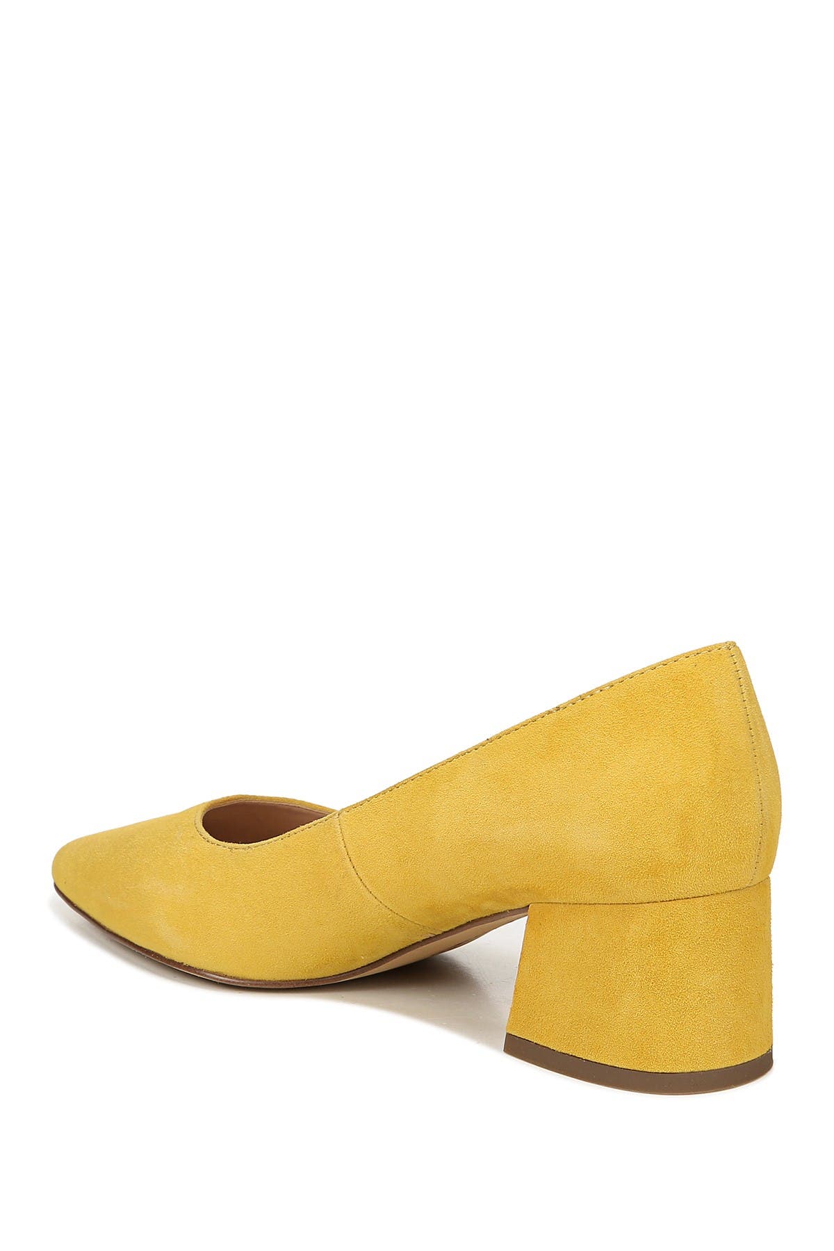 franco sarto callan suede block heel pump