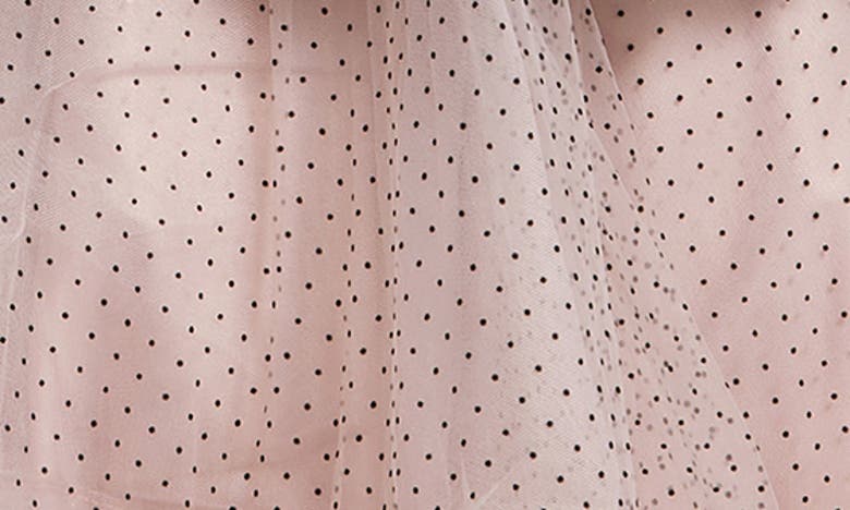 Shop Mac Duggal Dot Print Tiered Cocktail Midi Dress In Blush