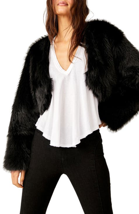 Fluffy deals jacket nordstrom