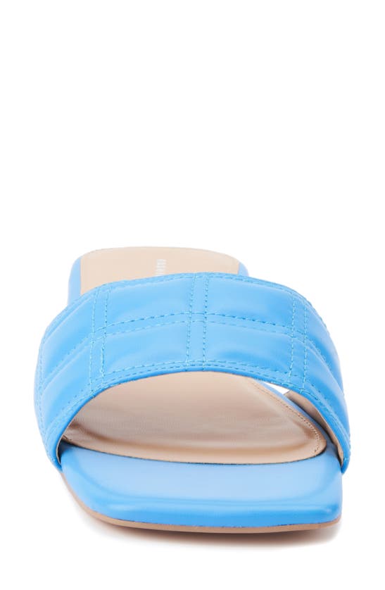 Fashion To Figure Opal Slide Sandal In Blue