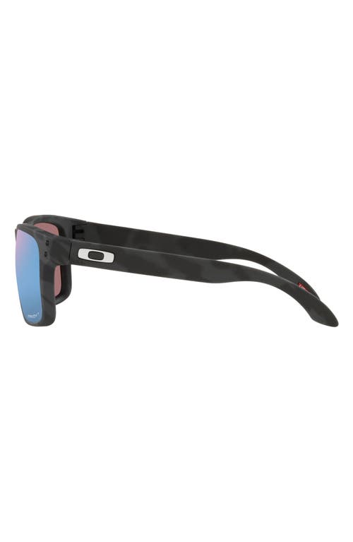 Shop Oakley Holbrook 57mm Polarized Sunglasses In Matte Black Camo/deep Water