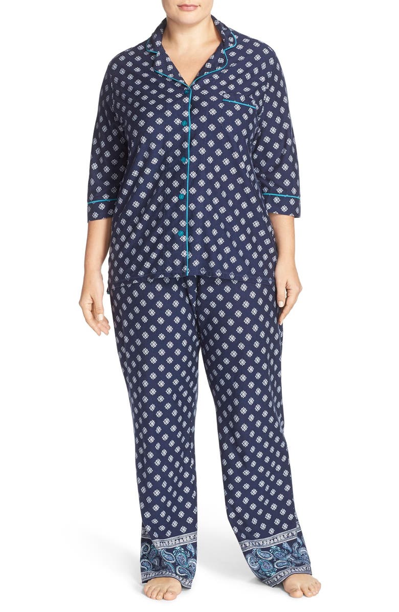 PJ Salvage 'Playful' Print Pajamas (Plus Size) | Nordstrom