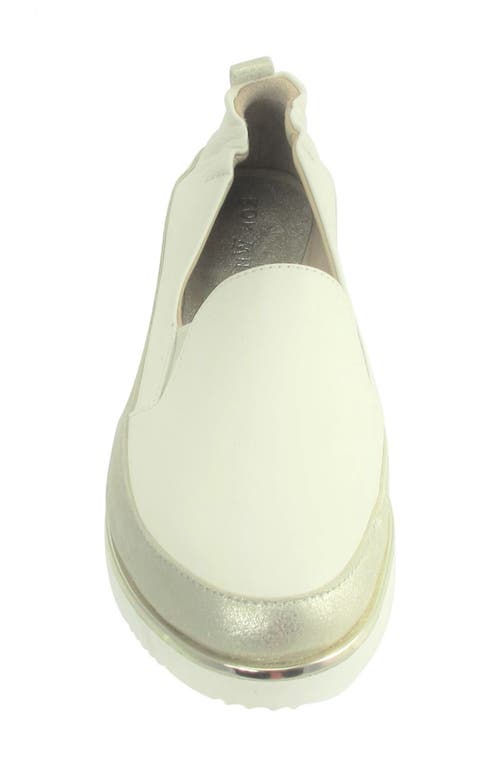 Ron White Nelleca Metallic Napa Demi-wedge Sneakers In Ice/platino
