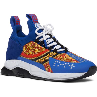 Versace Chain Sneaker, Blue
