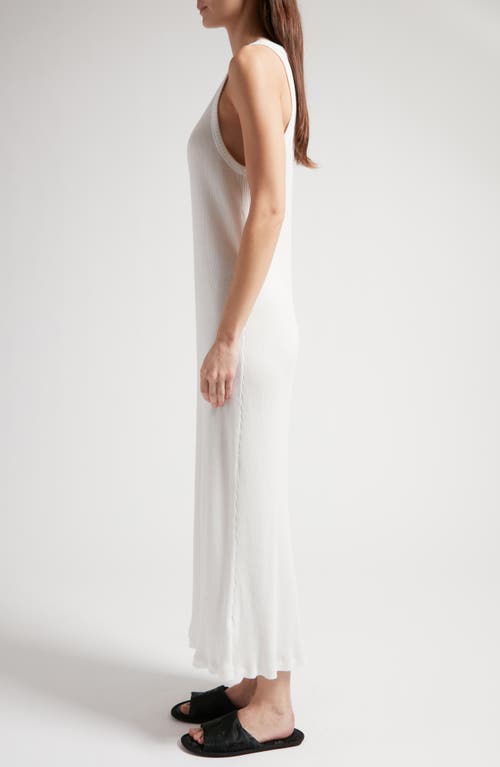 Shop The Row Yule Cotton Rib Tank Maxi Dress In White