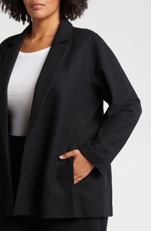 Shop Eileen Fisher Wool Blazer In Black