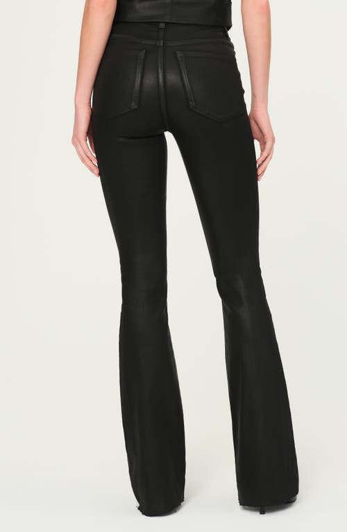 Shop Dl1961 Bridget Instasculpt Coated High Waist Bootcut Jeans In Black Coated