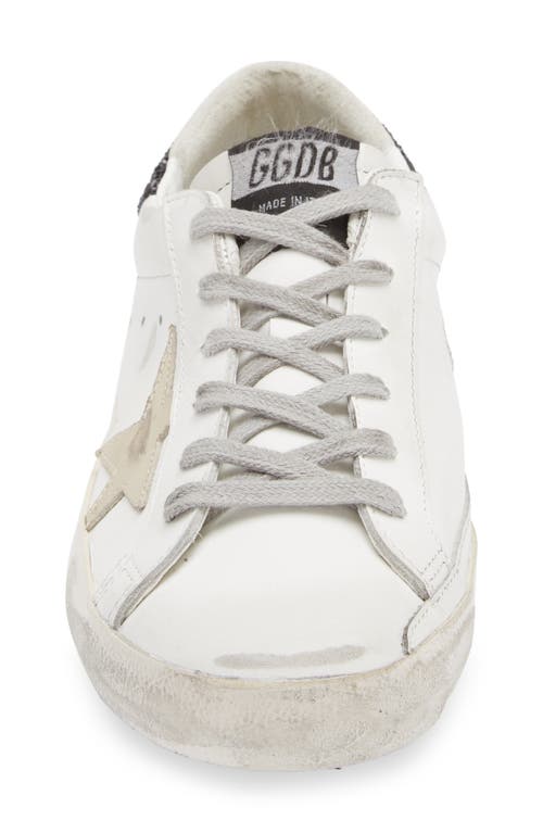 Golden Goose Super-star Low Top Sneaker In White/gold/black