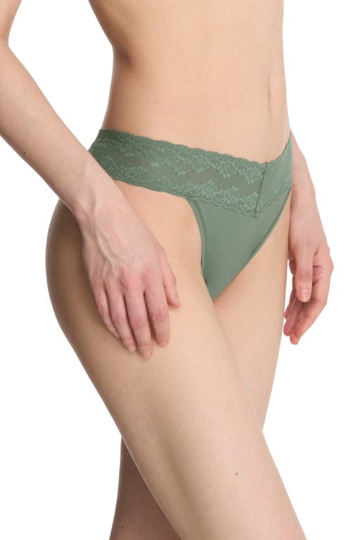 Shop Natori Bliss Perfection Thong In Oregano