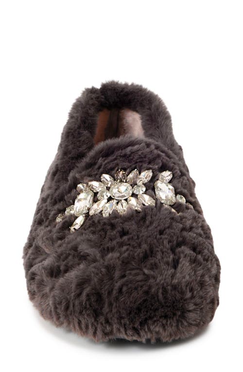 Free People Slumber Party Faux Fur Loafer Slipper In London Fog
