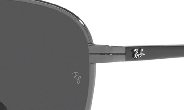 Shop Ray Ban Ray-ban 55mm Polarized Square Sunglasses In Gunmetal