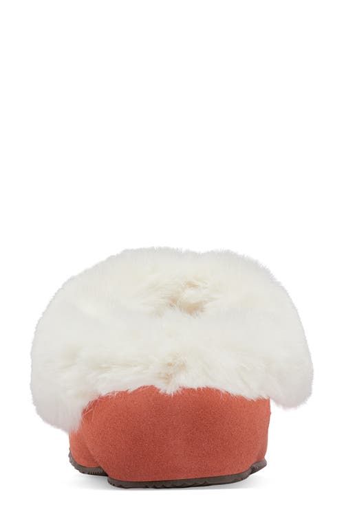 Shop Sorel Go Coffee Run Faux Fur Slipper In Paradox Pink/sea Salt