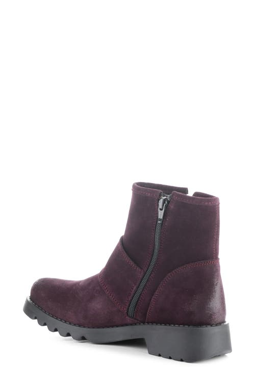 Shop Fly London Rily Bootie In Purple Oil Suede