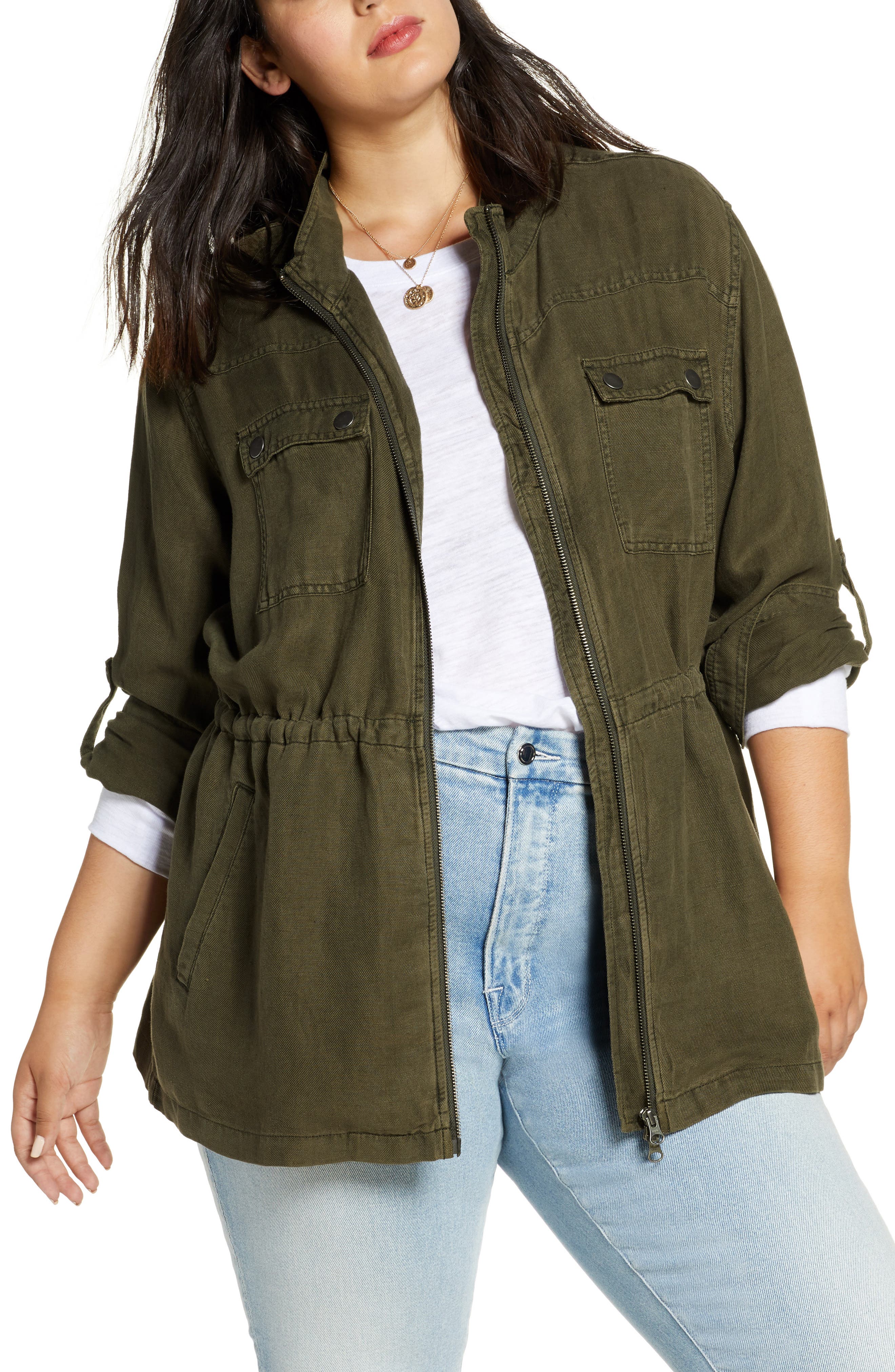 Treasure & Bond Long Field Jacket (Plus Size) Nordstrom