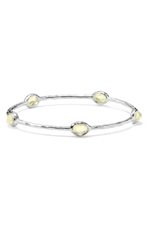 Ippolita Rock Candy Citrine Station Bangle In Lemon Citrine