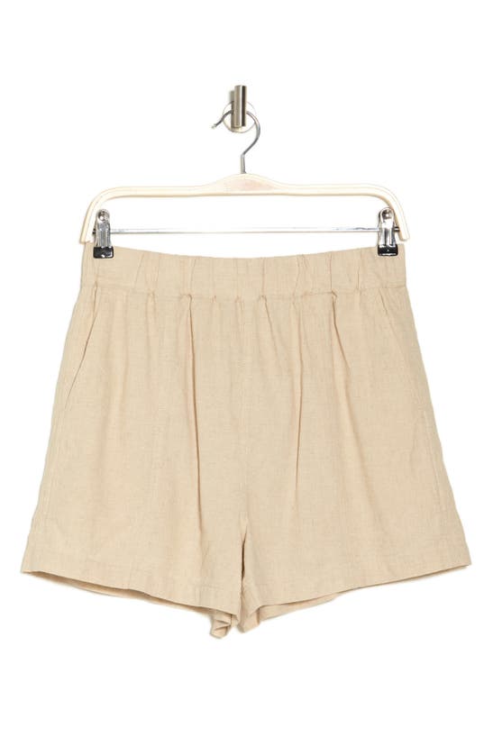 Shop Madewell Relaxed Linen Shorts In Natural Undyed