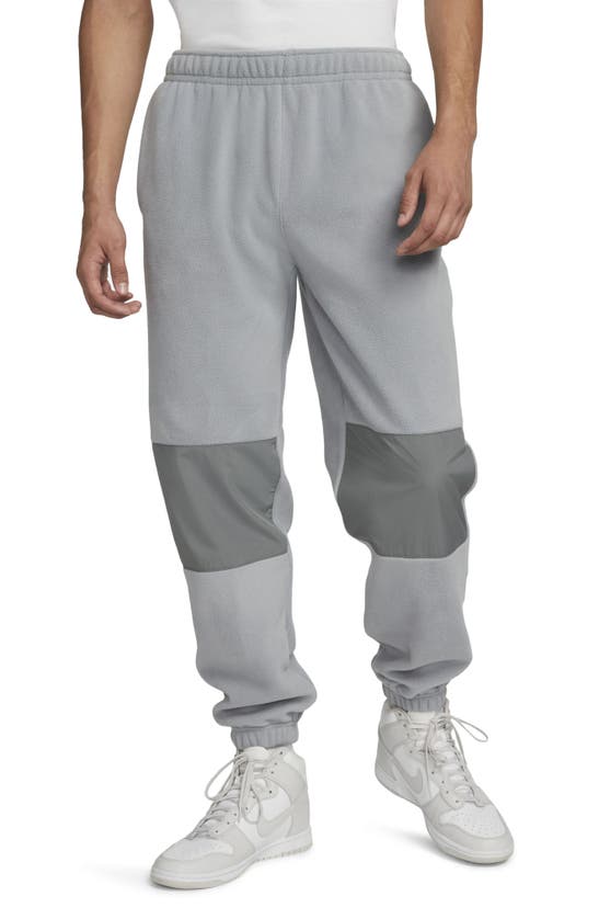 Nike Winterized Fleece Joggers In Particle Grey/ Smoke Grey