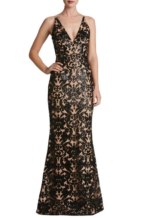 DRESS THE POPULATION DRESS THE POPULATION KAREN MERMAID GOWN 