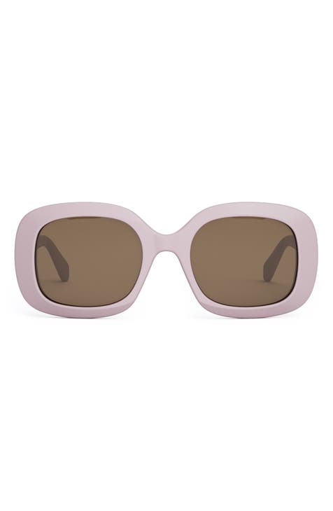 Celine, Accessories, Celine Cl487i The Edge Angular Cat Eye Sunglasses  Blush Pink 5116145 Nwot