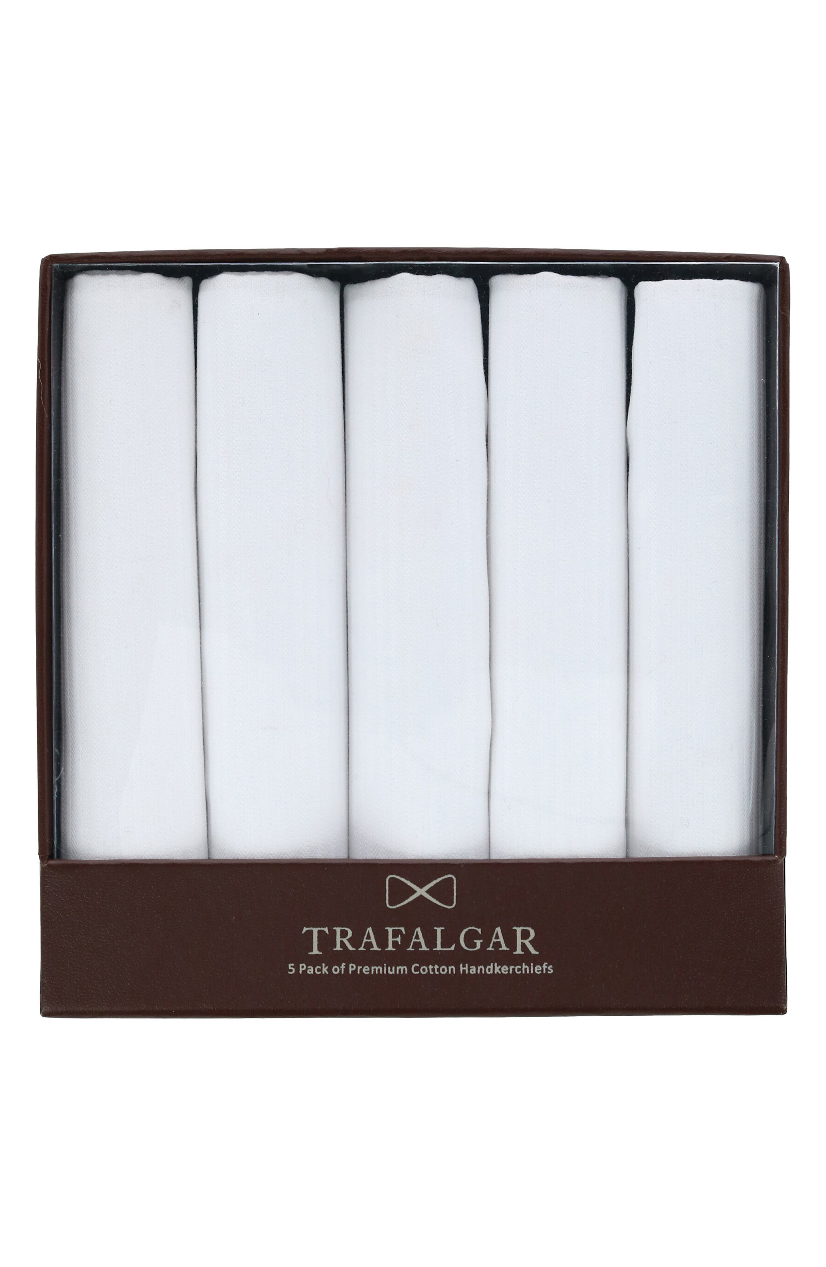 Trafalgar 5Pack Premium Cotton Handkerchiefs Gift Box Nordstrom