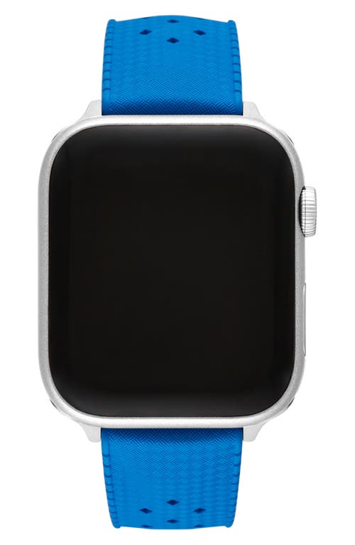 Shop Zodiac Tropic Rubber Apple Watch® Watchband In Blue